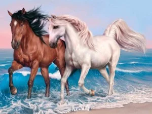 Animals Jigsaw Puzzle Horses